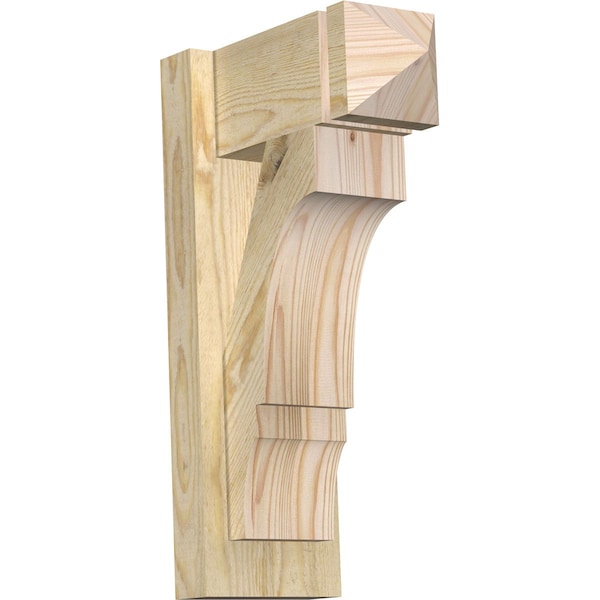 Ekena Millwork Balboa Arts & Crafts Rough Sawn Outlooker, Douglas Fir, 6"W x 12"D x 20"H OUT06X12X20BOA03RDF - main